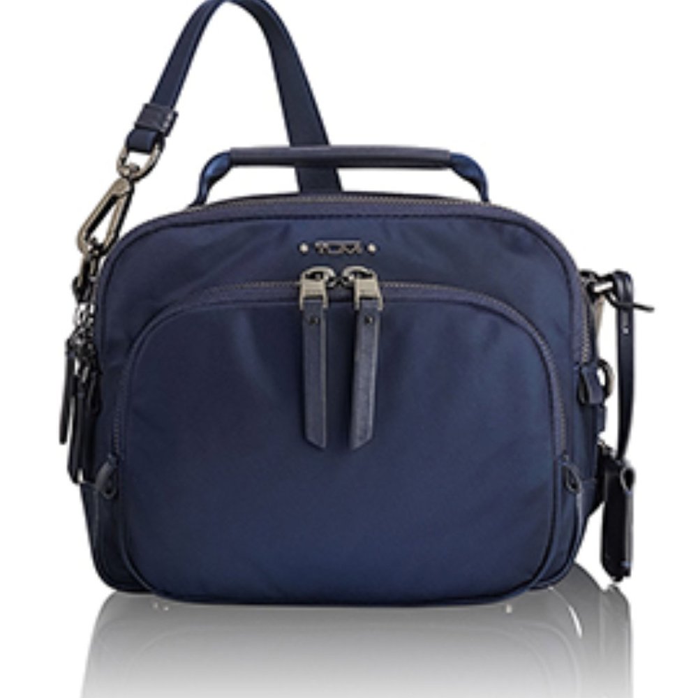NWT Tumi Troy crossbody bag navy blue
